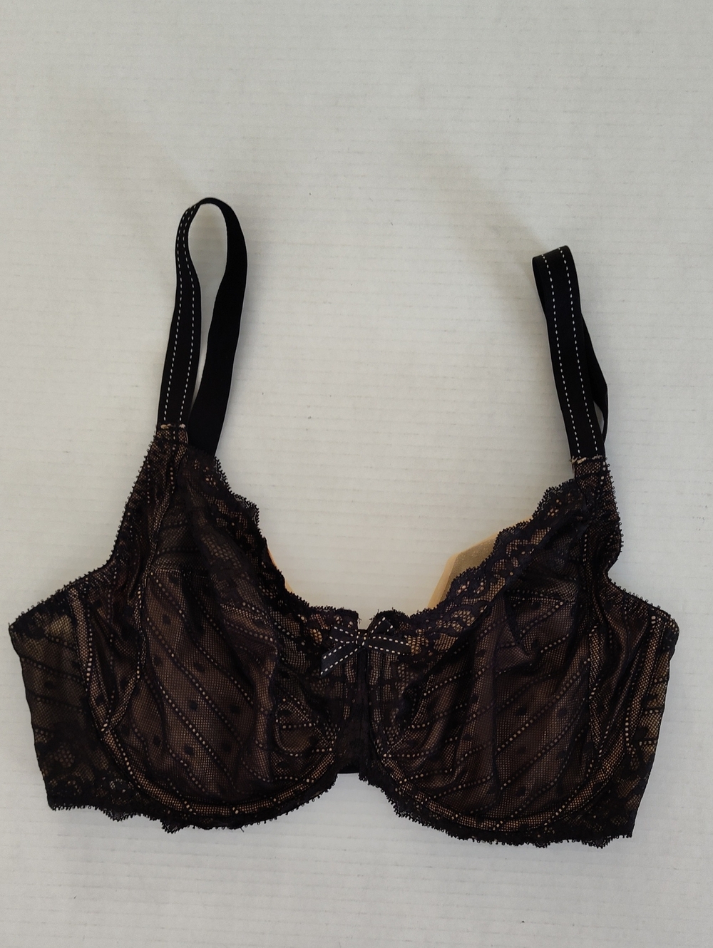 Chantelle Rive Gauche Full Coverage Unlined Bra Size 34 DDD Black #C32810